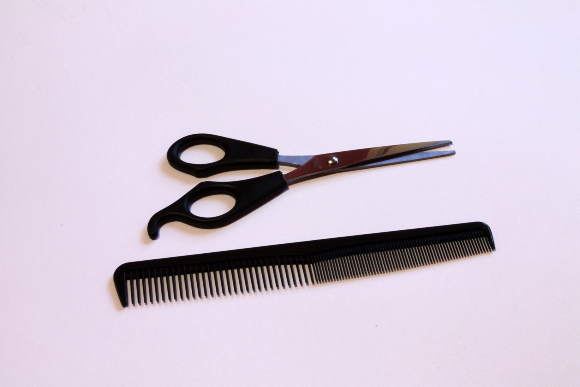 Professional barber tools and scissors